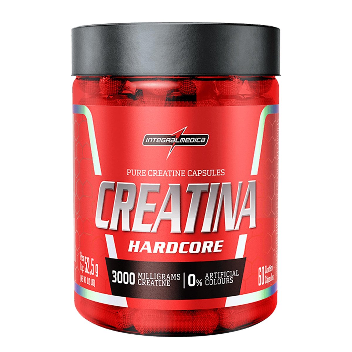 Creatina Hardcore 60 Cápsulas Integralmedica