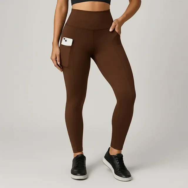Calça Legging Cintura Alta Com Bolso