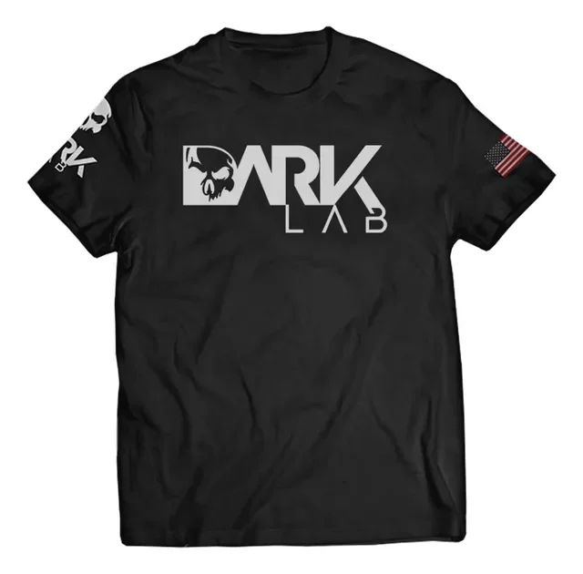 Camiseta Dry-fit Preta Caveira Unissex Dark Lab