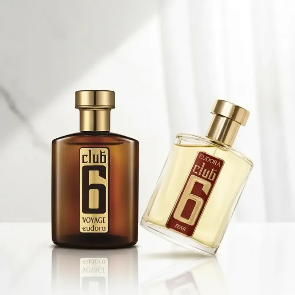 Kit Eudora • Club 6 Voyage 95ml • ⁠Club 6 Fever Colônia 95ml