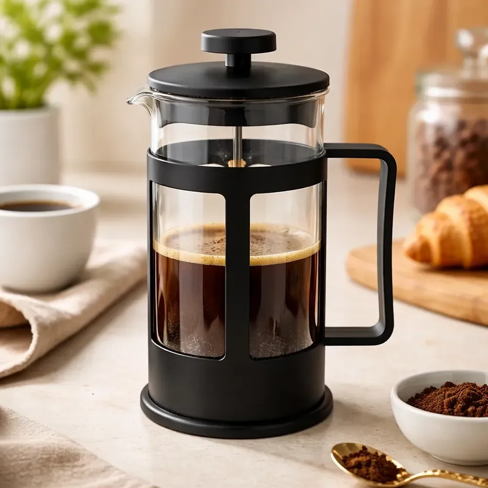 Cafeteira Prensa Francesa Café Expresso Leite Cremoso