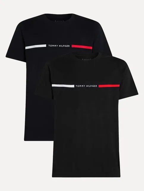 Kit com 2 Camisetas Tommy Hilfiger Insert