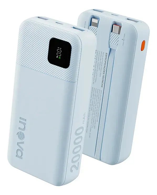 Carregador Portátil Power Bank Turbo inova 20000mah 22.5w