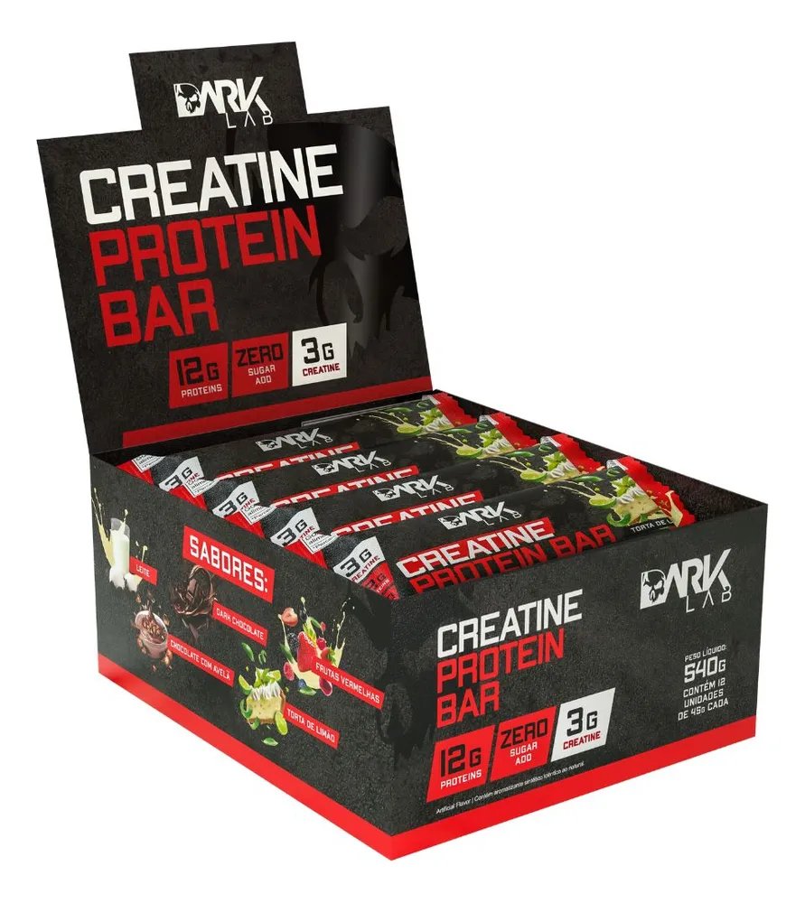 Creatine Protein Bar 12 Un 45g Dark Lab