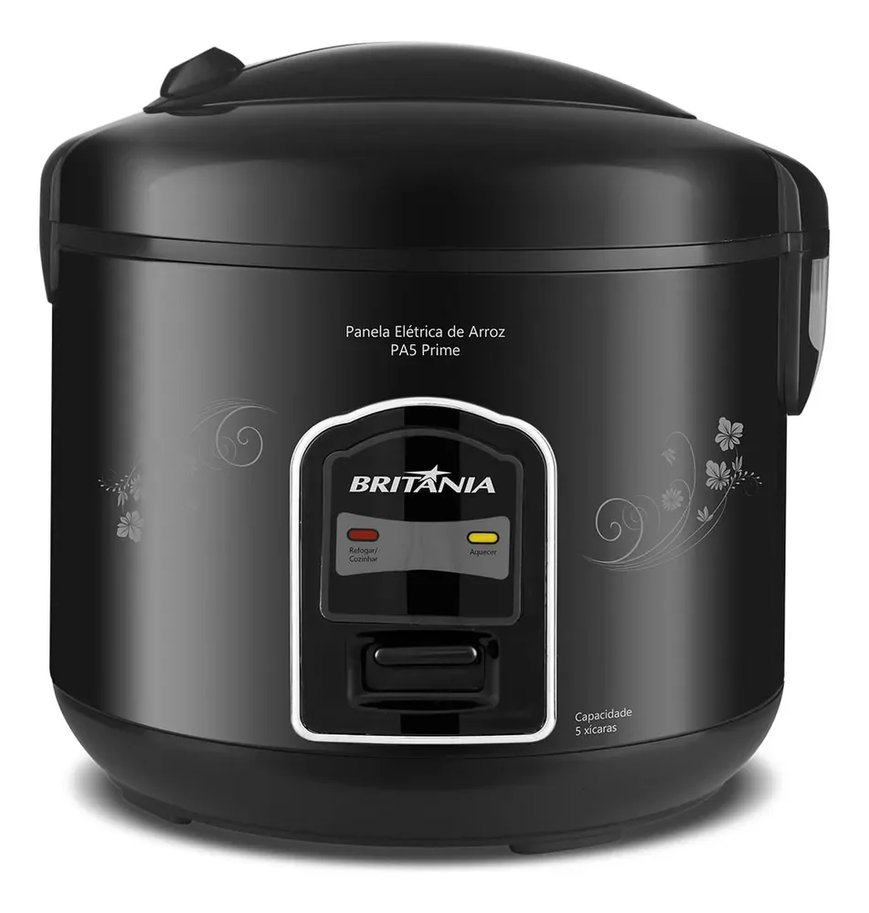Panela Arroz, PA5 Prime, 400W, Preto Britânia 127V