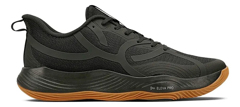 Tênis Olympikus Quadra2 Masculino Leve Confortável Esportivo Preto Liso 42 Br