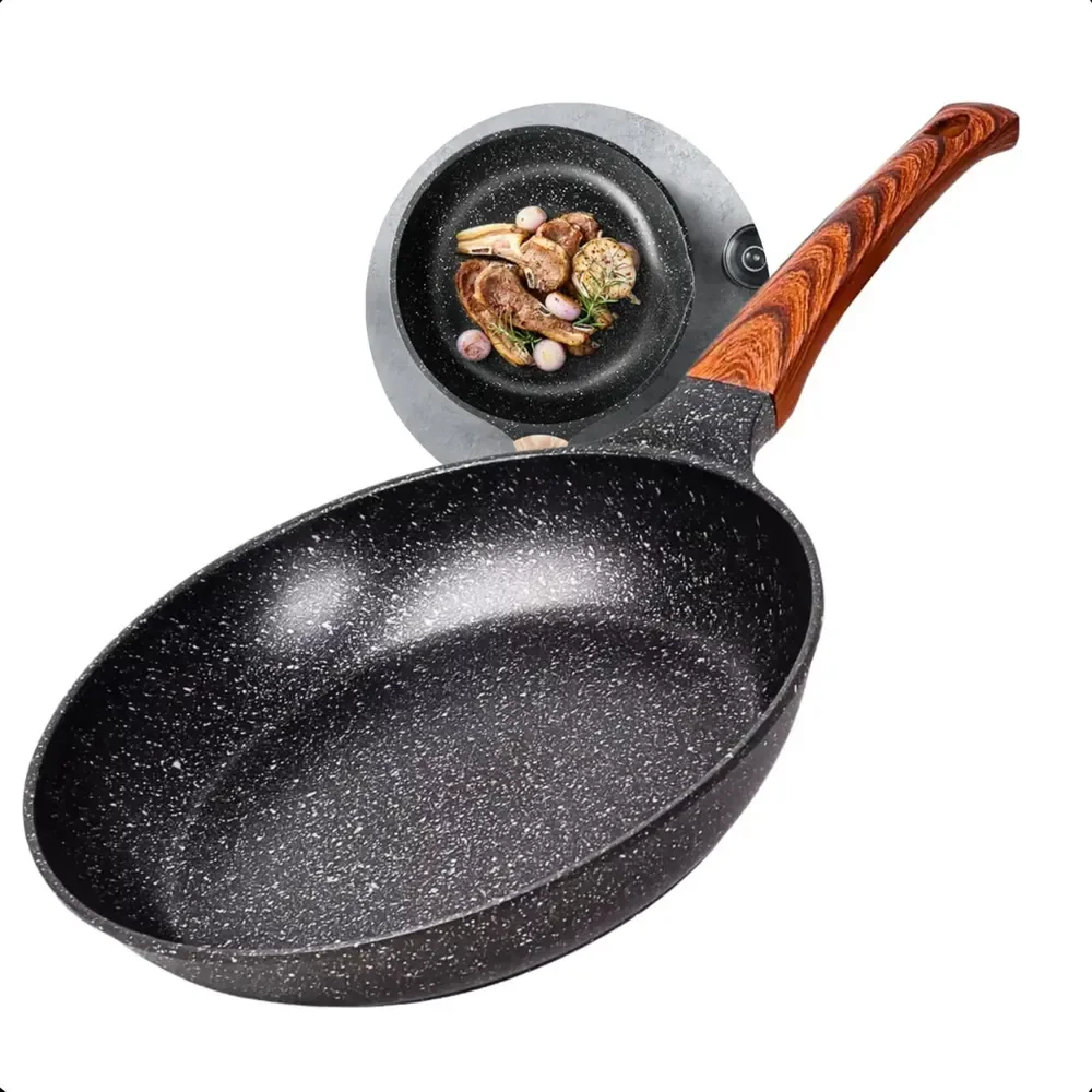 Frigideira Cerâmica Antiaderente Grande 24cm Dinda Home