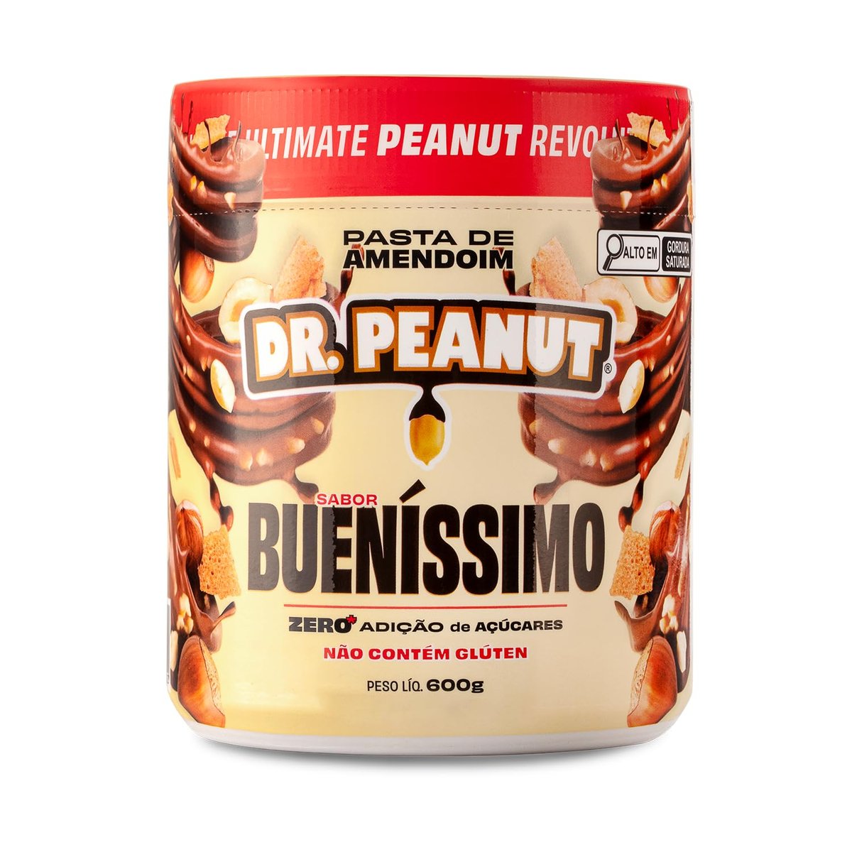✨DR. Peanut Pasta de Amendoim Bueníssimo 600G - Com Whey Protein✨️