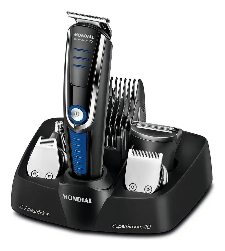 Aparador De Pelos Super Groom 10 Mondial 6W Bivolt