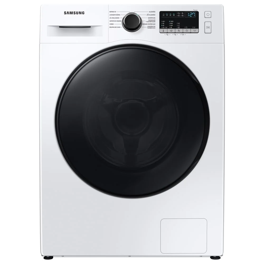 Samsung Lavadora de Roupas Digital Inverter Porta Black WW11T Branca 11kg 220V