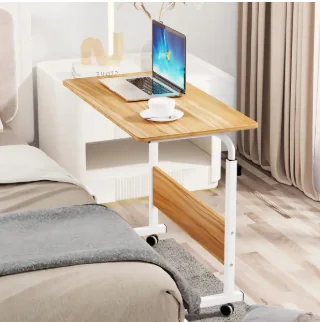Mesa Multifuncional Notebook Cama Sofá Regulável Cor Marrom-claro Vie Idéale