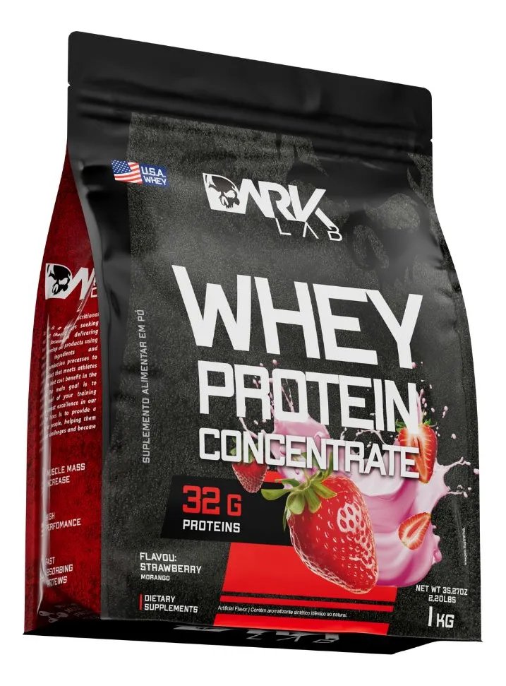 ✨Whey Protein Concentrado 1kg Morango Dark Lab✨️