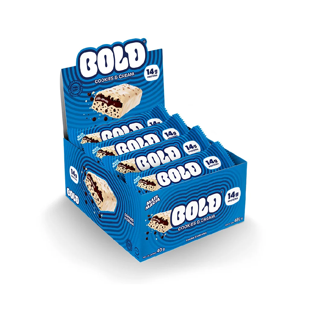 ✨Barra de proteína Bold Cookies & Cream 40g