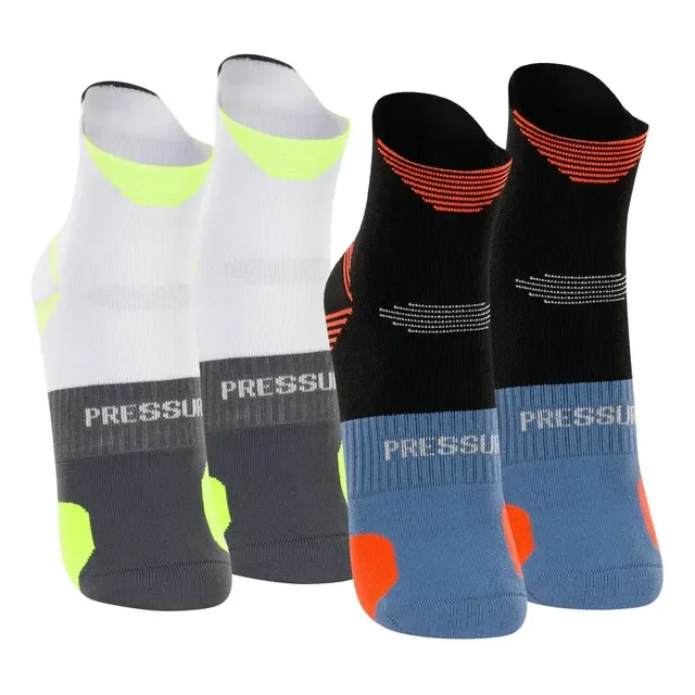 Kit com 2 Pares Meias Corrida Lupo Dry Cano Médio Anti Bolha