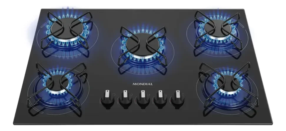 Cooktop a Gás, 5 Bocas, Mondial Bivolt CTG-02