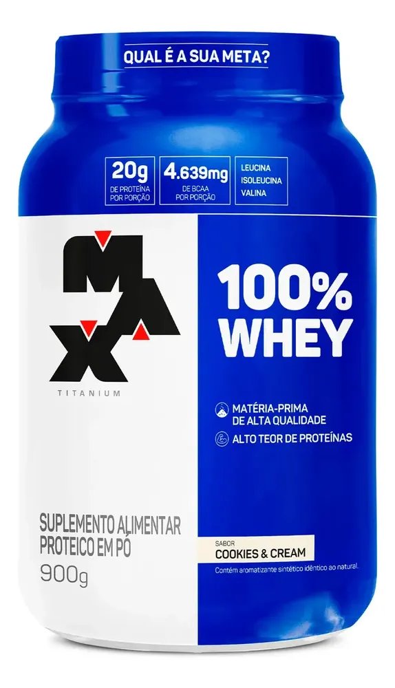 100% Whey Protein Concentrado 900g Cookies & Cream