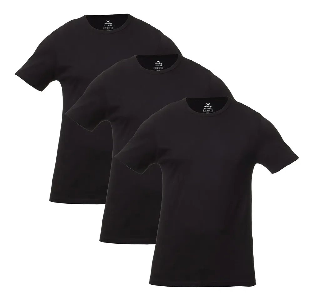 Kit Com 3 Camisetas Slim Hering