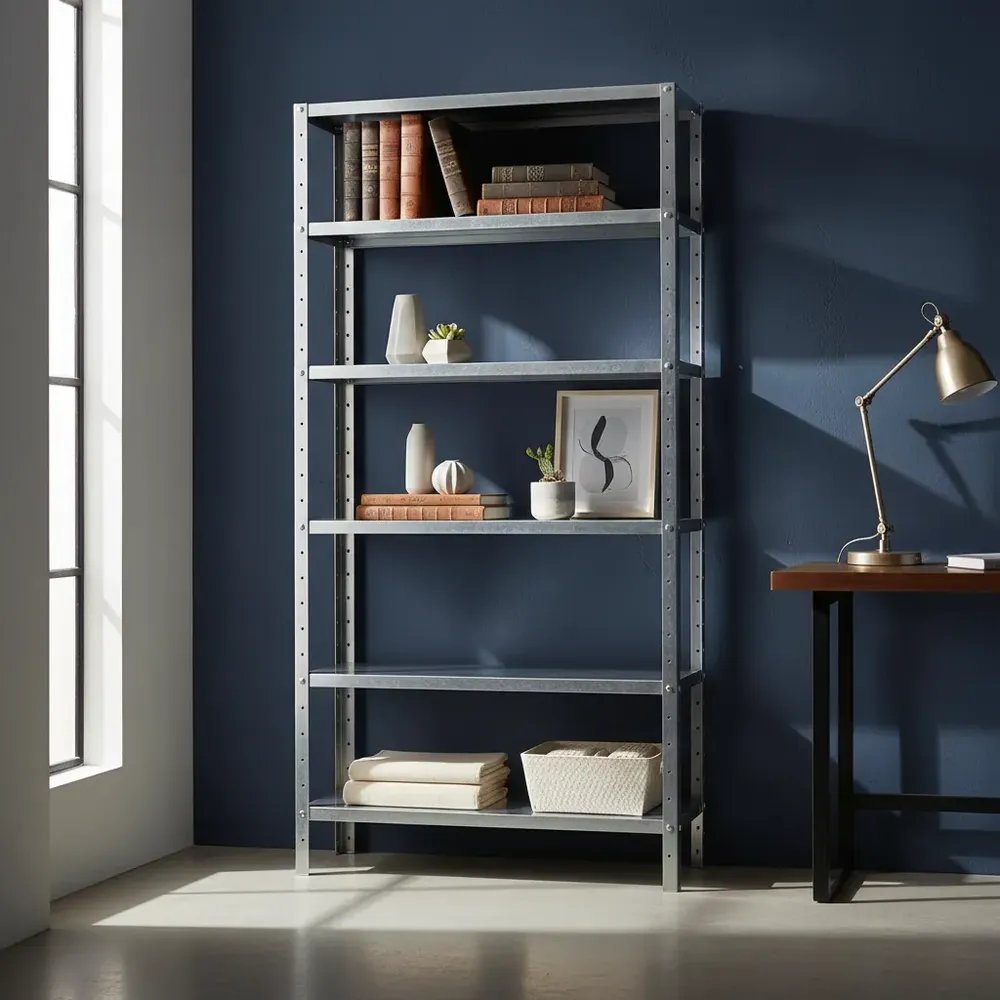 Estante Prateleira Aço 60cm 6 Bandejas Galvanizada Multiuso