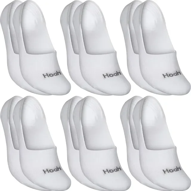 Kit 6 Pares Meias Hoahi Sapatilha 100% Invisível C/ Silicone
