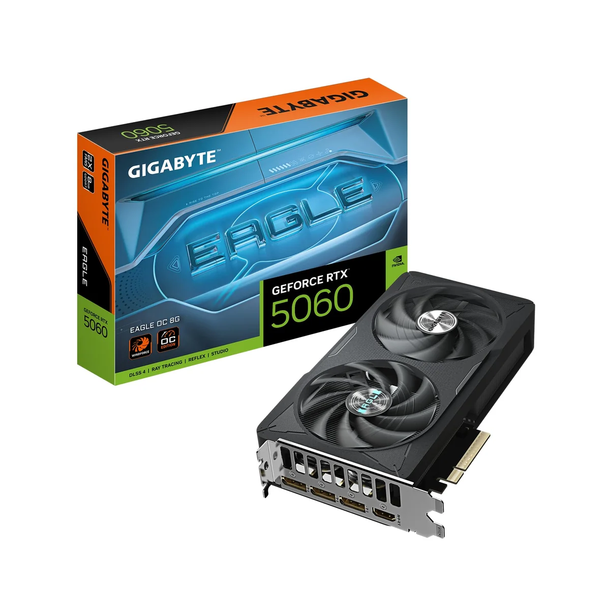 Gigabyte Placa gráfica GeForce RTX 5060 Eagle OC 8G - 8 GB GDDR7, 128 bits, PCI-E 5.0