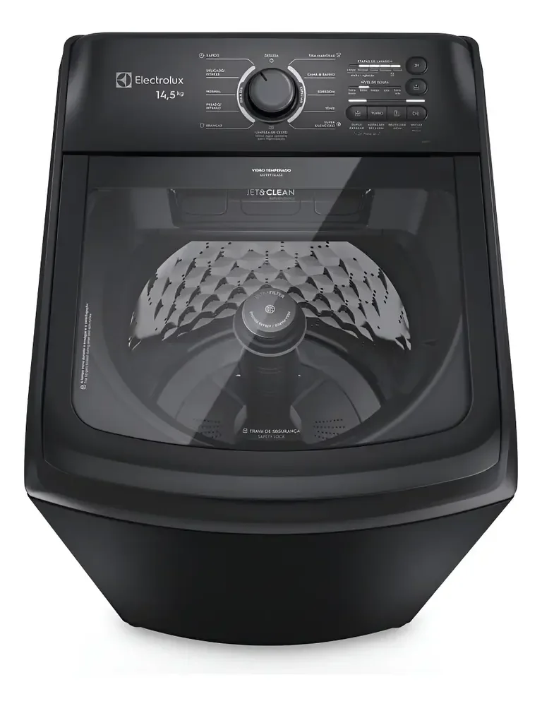Máquina De Lavar Electrolux 14,5kg Cesto Inox Lep15
