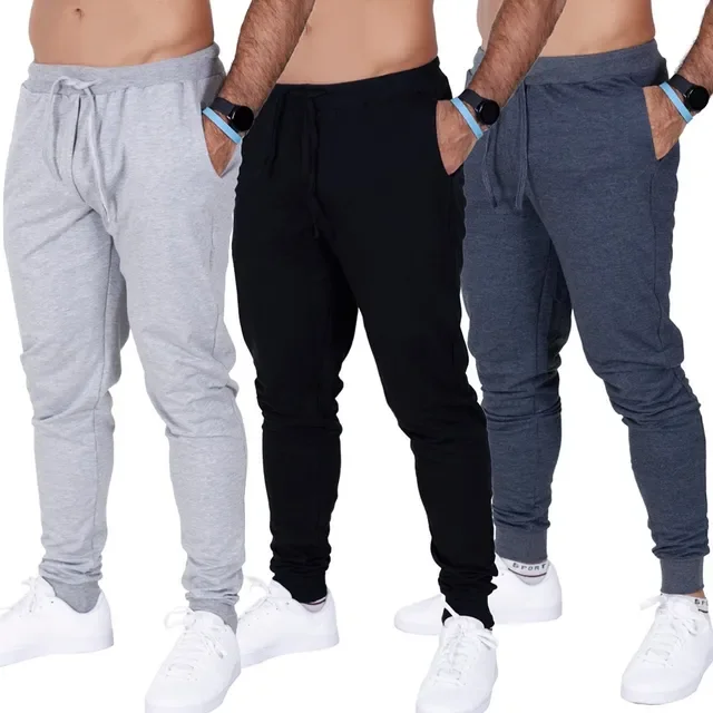 Kit 3 Calça Moletom Slim Jogger