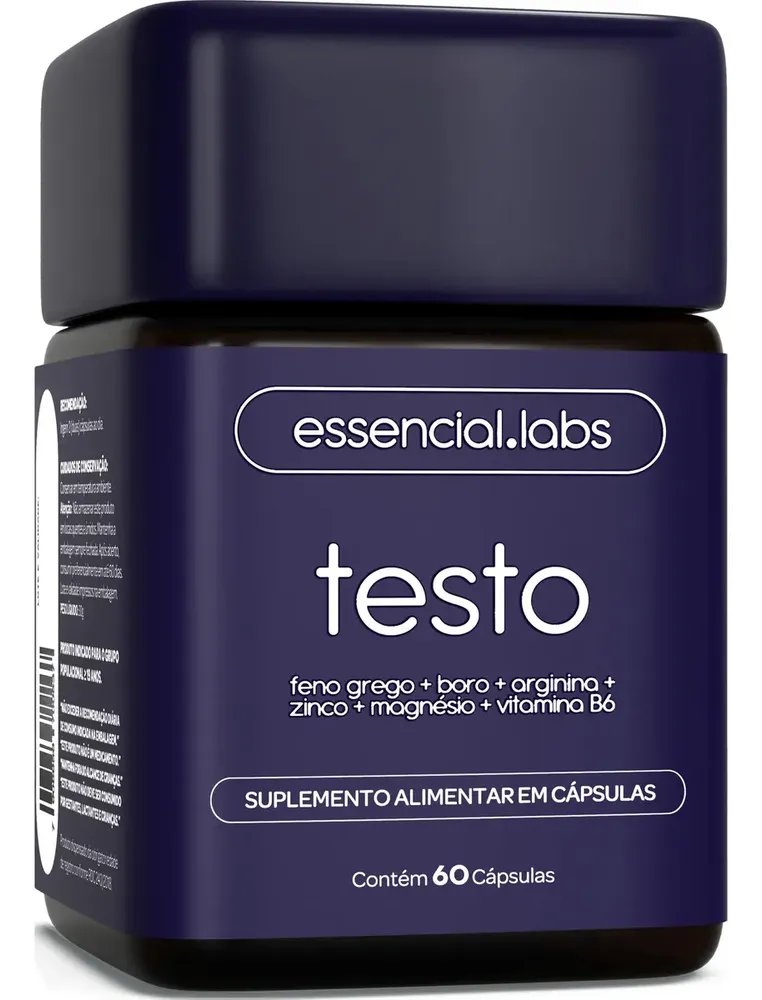 Precursor da Testosterona Testo Essencial 60 Cápsulas