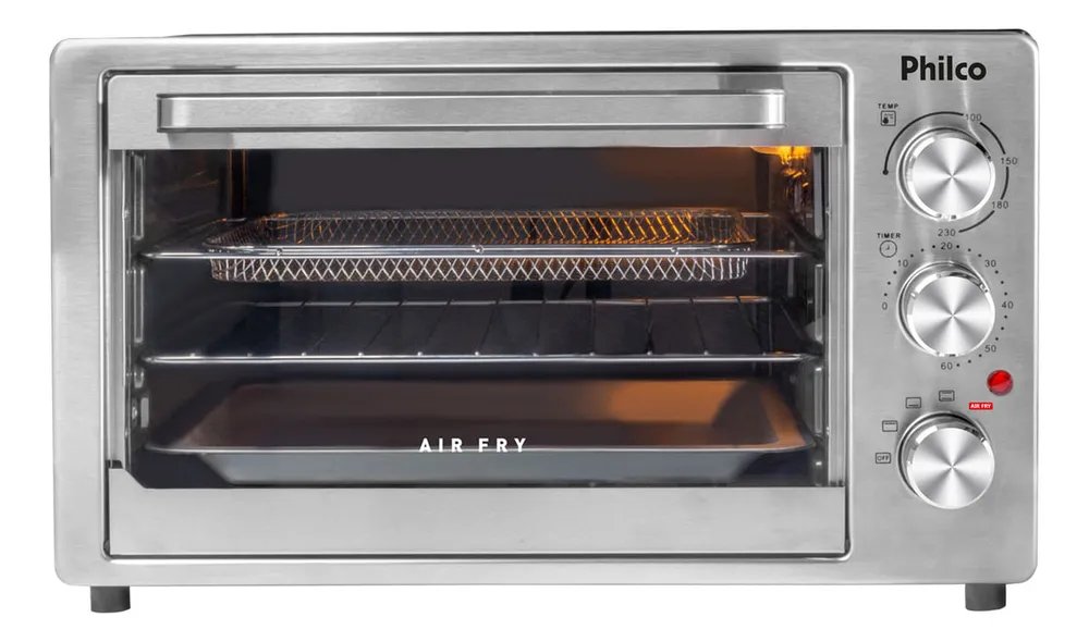 ✨Forno Elétrico Pfe40i Com Função Air Fry 40 Litros Philco Inox✨️