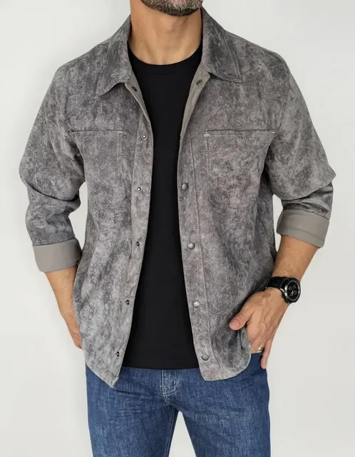⚫️ Jaqueta Overshirt Veludo Cotelê