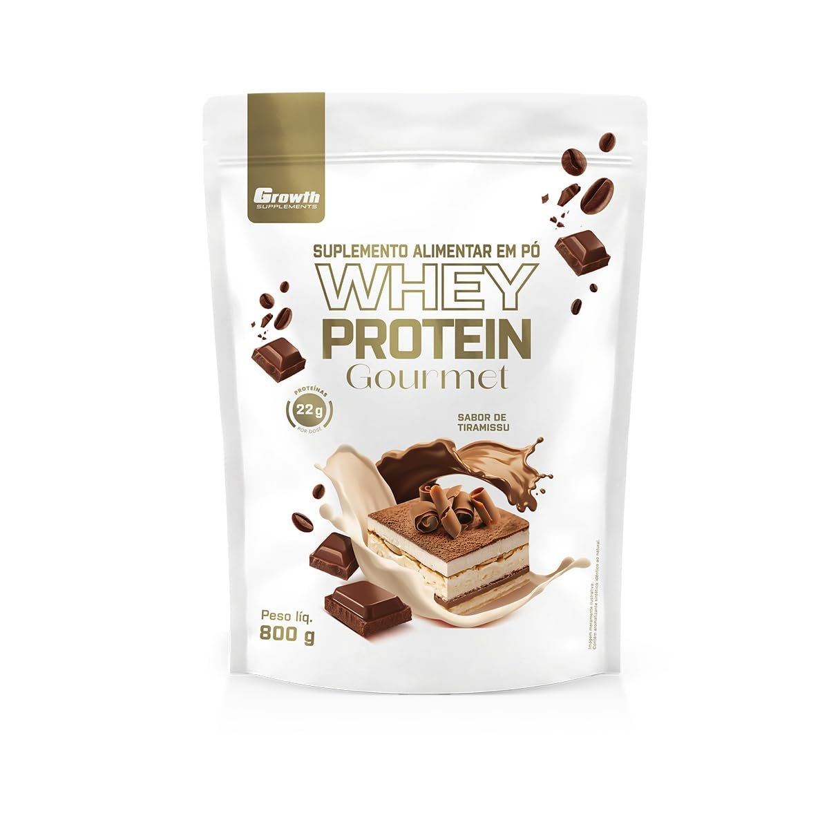 🔥Growth Supplements - Whey Protein Gourmet 800g - Tiramisu