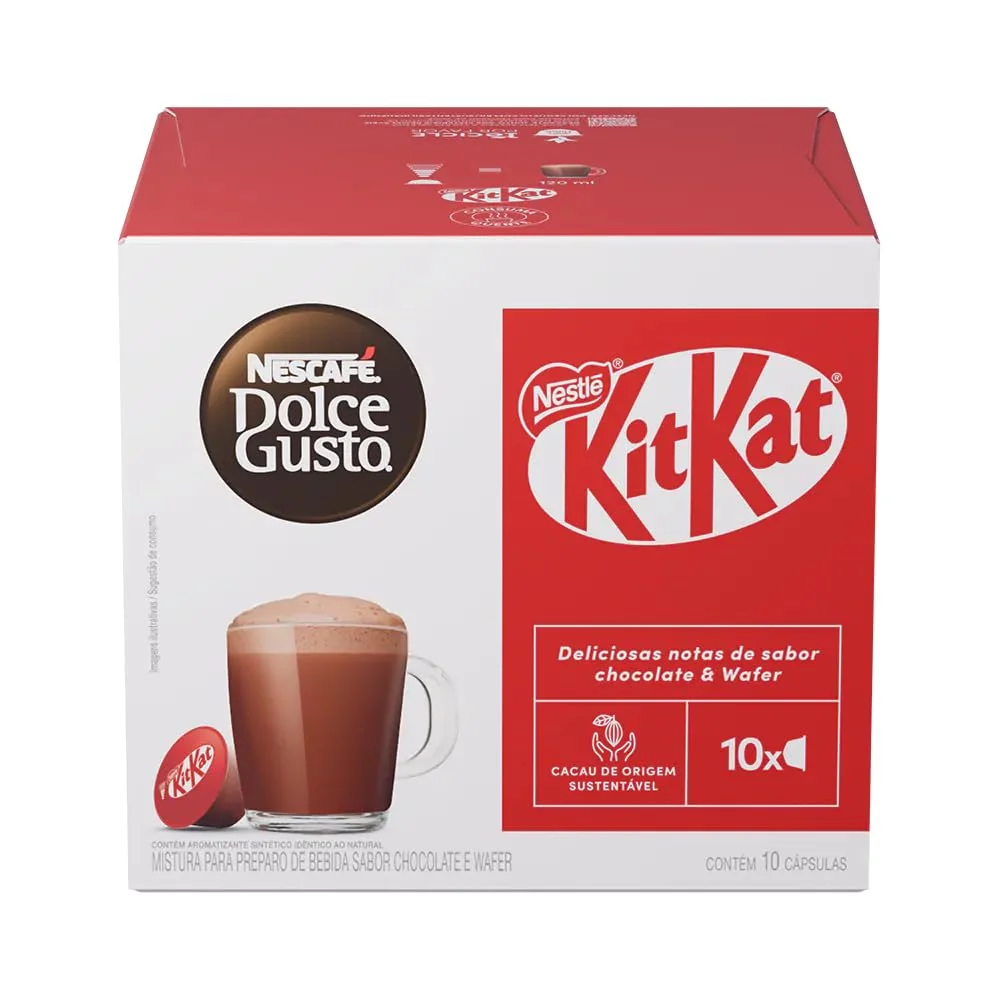 Café em Cápsula Nescafé Dolce Gusto KitKat 10 Cápsulas 170g