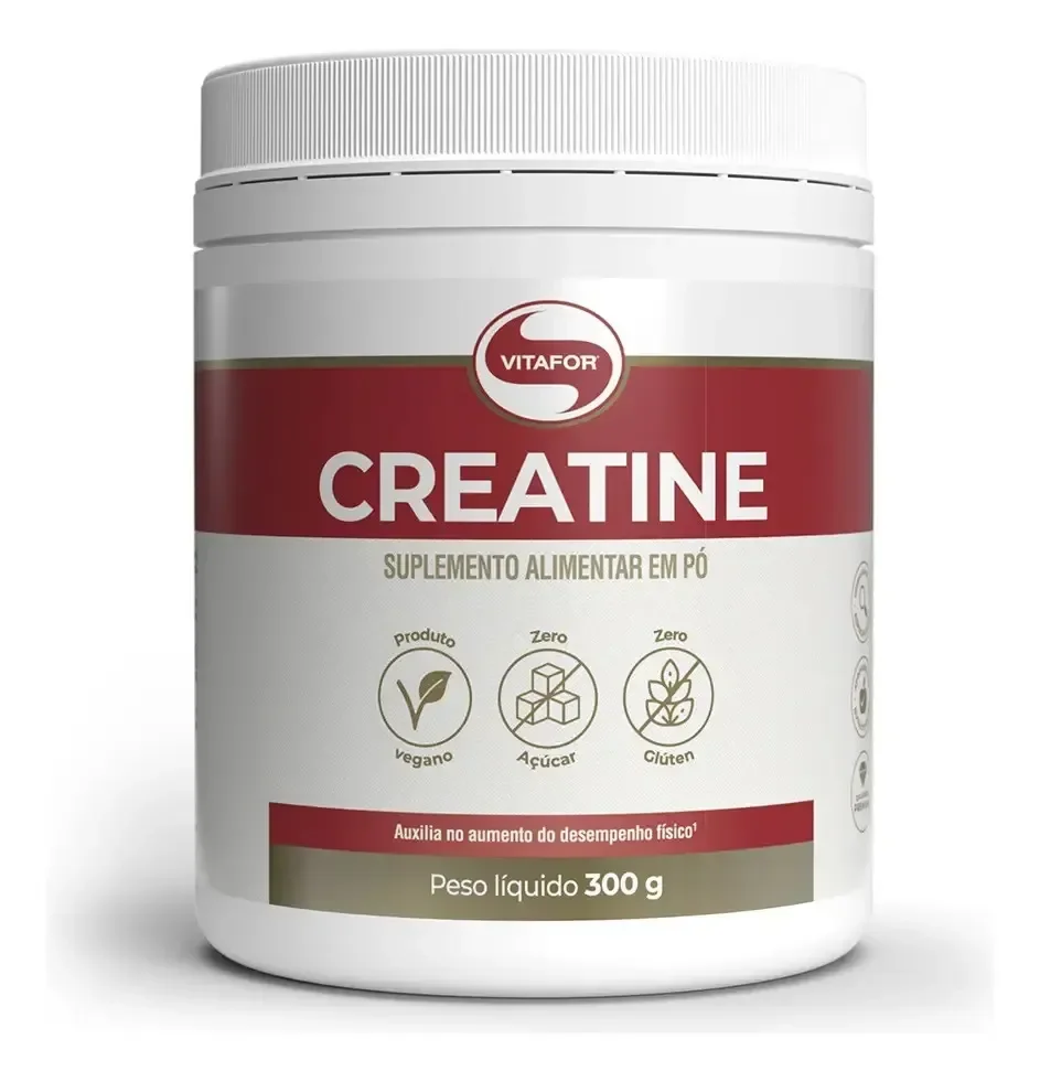 VITAFOR 🔝 Creatina Monohidratada Creatine Vitafor 300g Sem Sabor