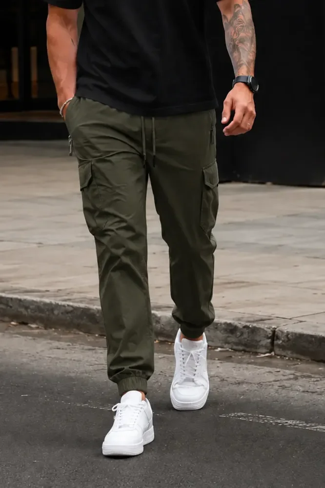 Calça Jogger Cargo Poliamida com Elastano