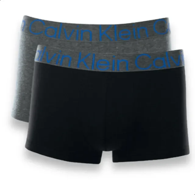 Kit 2 Cuecas Calvin Klein Ck Low Rise Trunk Cotton (3 cores)