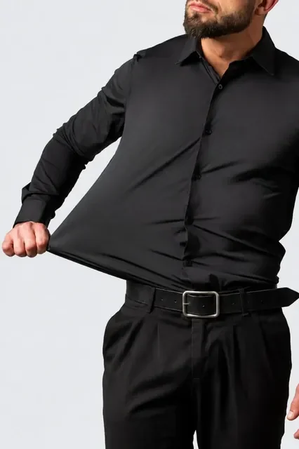 Camisa Social Masculina Slim Com Elastano Premium Stretch (P ao G1)