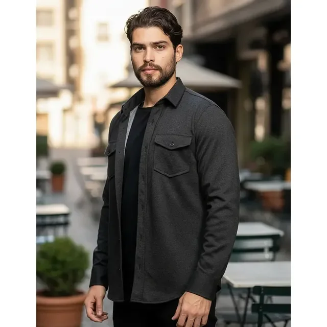 ⚫️ Overshirt Masculino Sobretudo Masculino Encorpado Premium