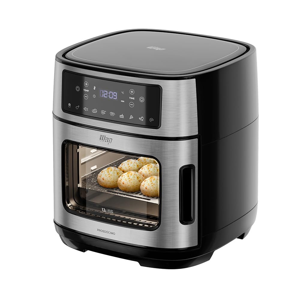 ✨WAP Fritadeira Elétrica Air Fryer OVEN DIGITAL 12 Litros, Revestimento Antiaderente, 10 Funções, 1800W 127V✨️