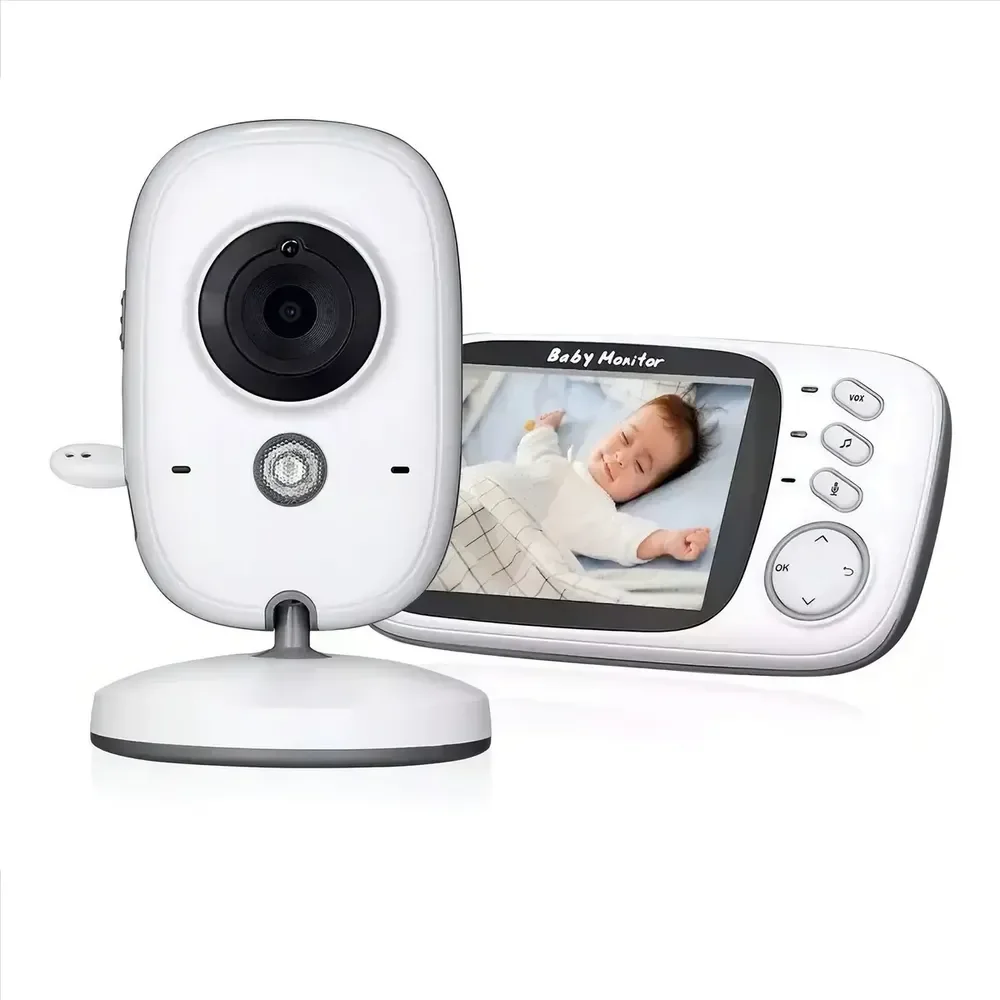 ✨Baba Eletrônica Baby Monitor Vb603 Visão Noturna Dual Audio Cor Branco Estary Shop 127/220v✨️