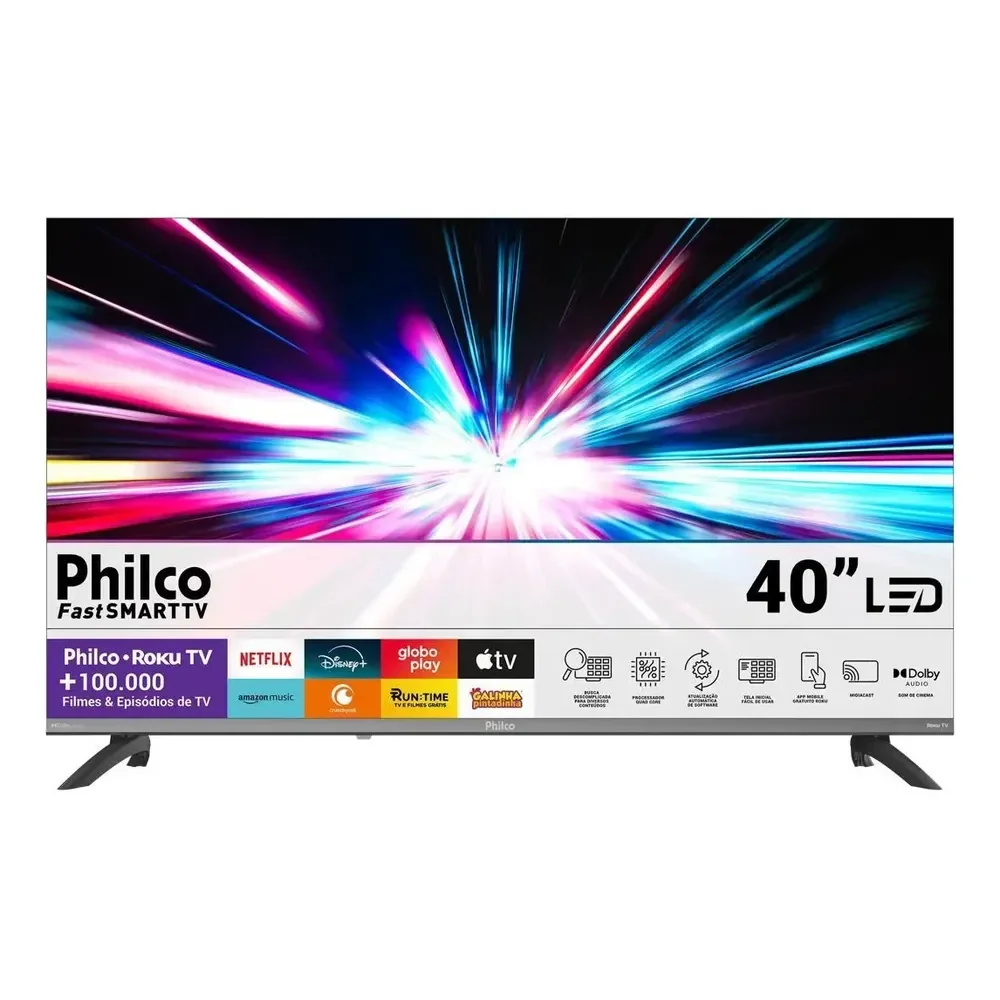 Smart Tv Philco 40 P40vik Led Roku Dolby Audio Wi-fi Hdmi Hdr Full Hd