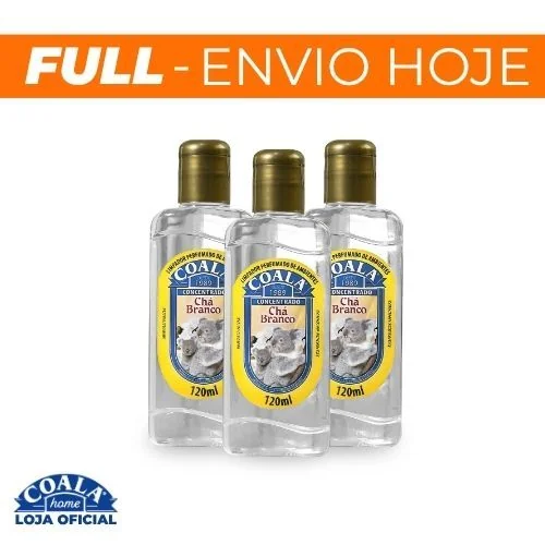 kit 3 Limpadores de Ambientes Coala  Chá Branco - 120ml.
