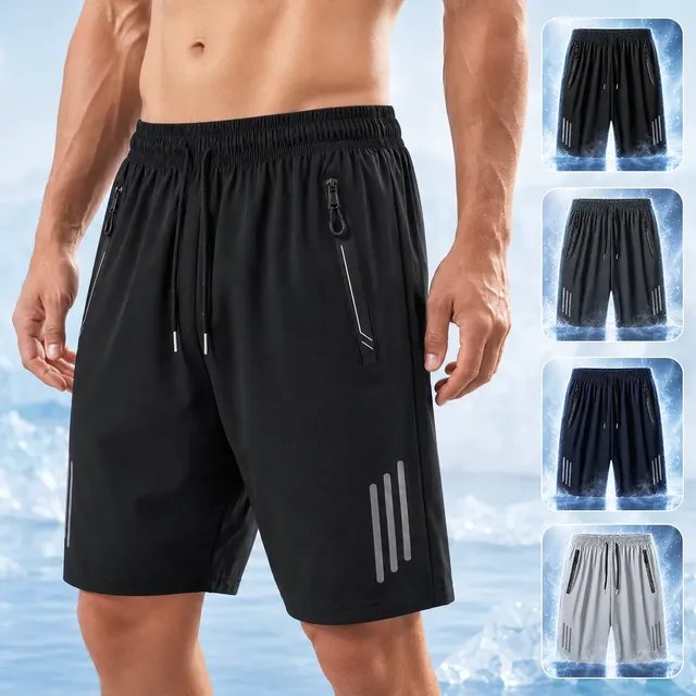 ⚫️ Short Masculino Bermuda Secagem Dry Zip Bolsos Academia