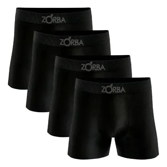 Kit 4 Cuecas Boxer Zorba Algodão