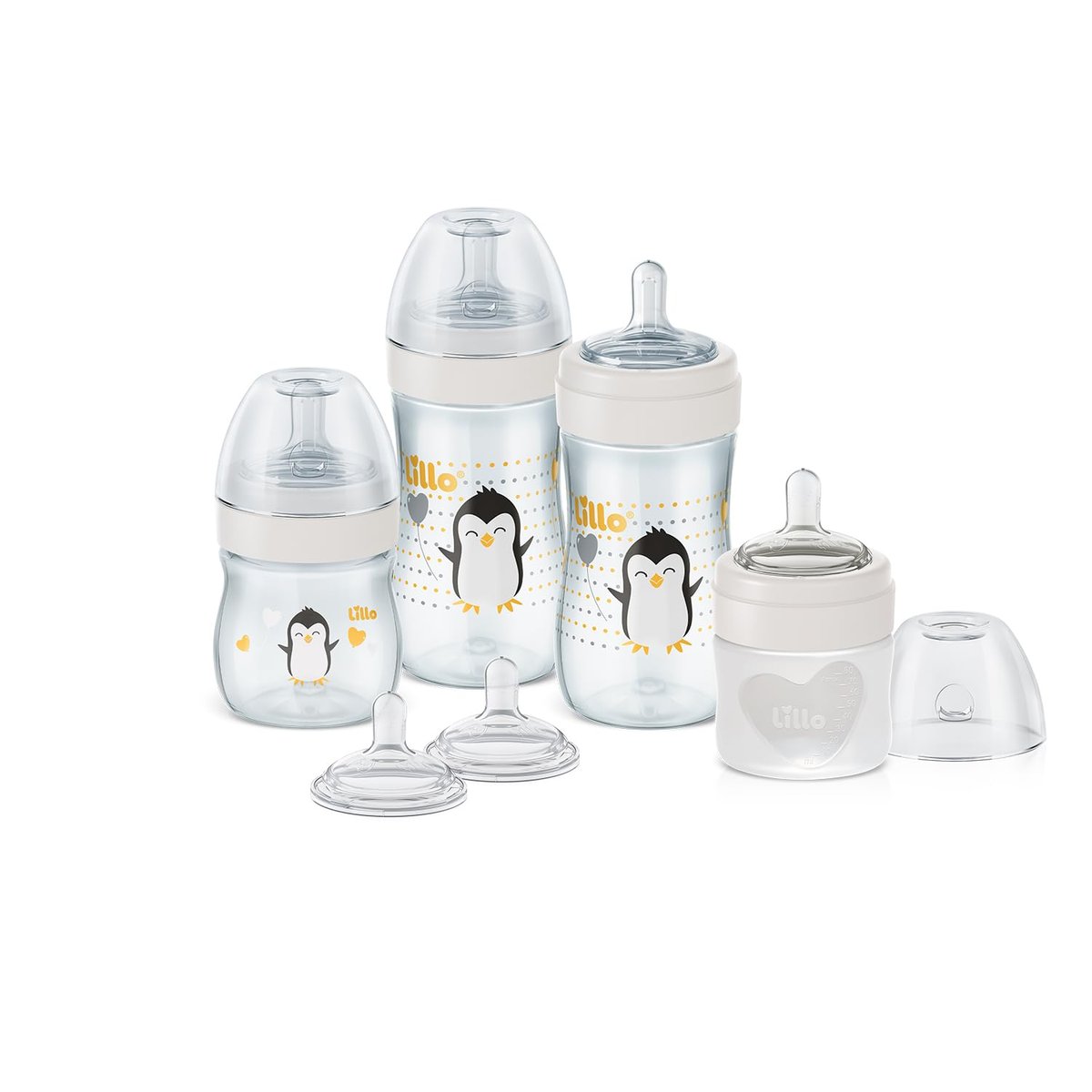 ✨Kit de Mamadeiras e Bicos Super Evolution Lillo - 80ml, 150ml e 300ml✨️