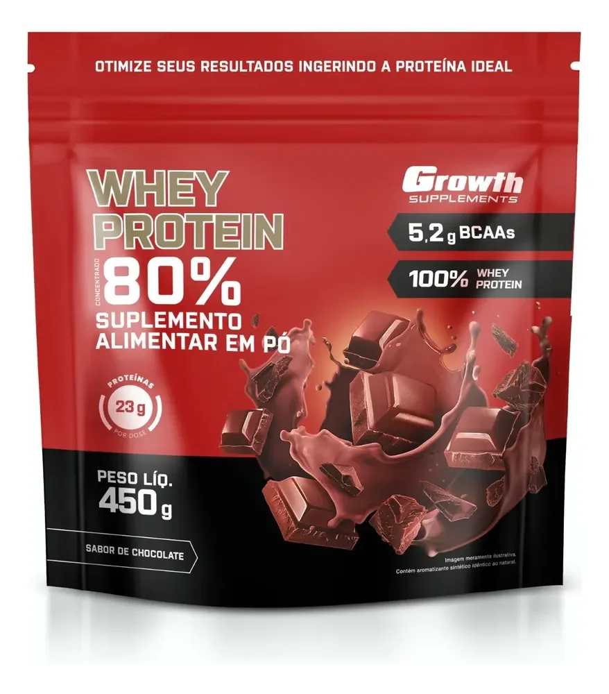 Whey Protein Concentrado 450g Growth Supplements