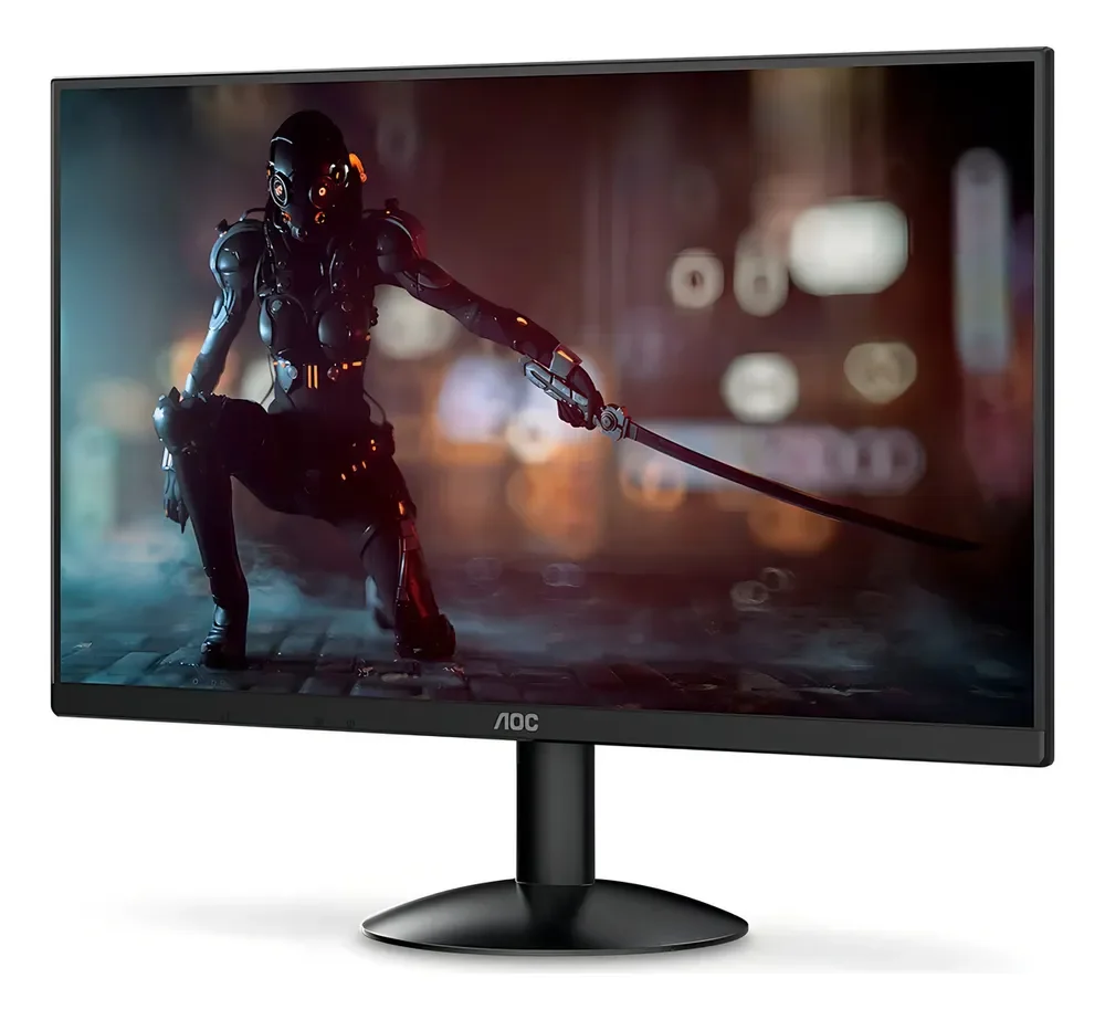 Monitor gamer Aoc Série B30 21.5"" Full Hd Gaming 120hz 1ms 22b30hm23 cor preto