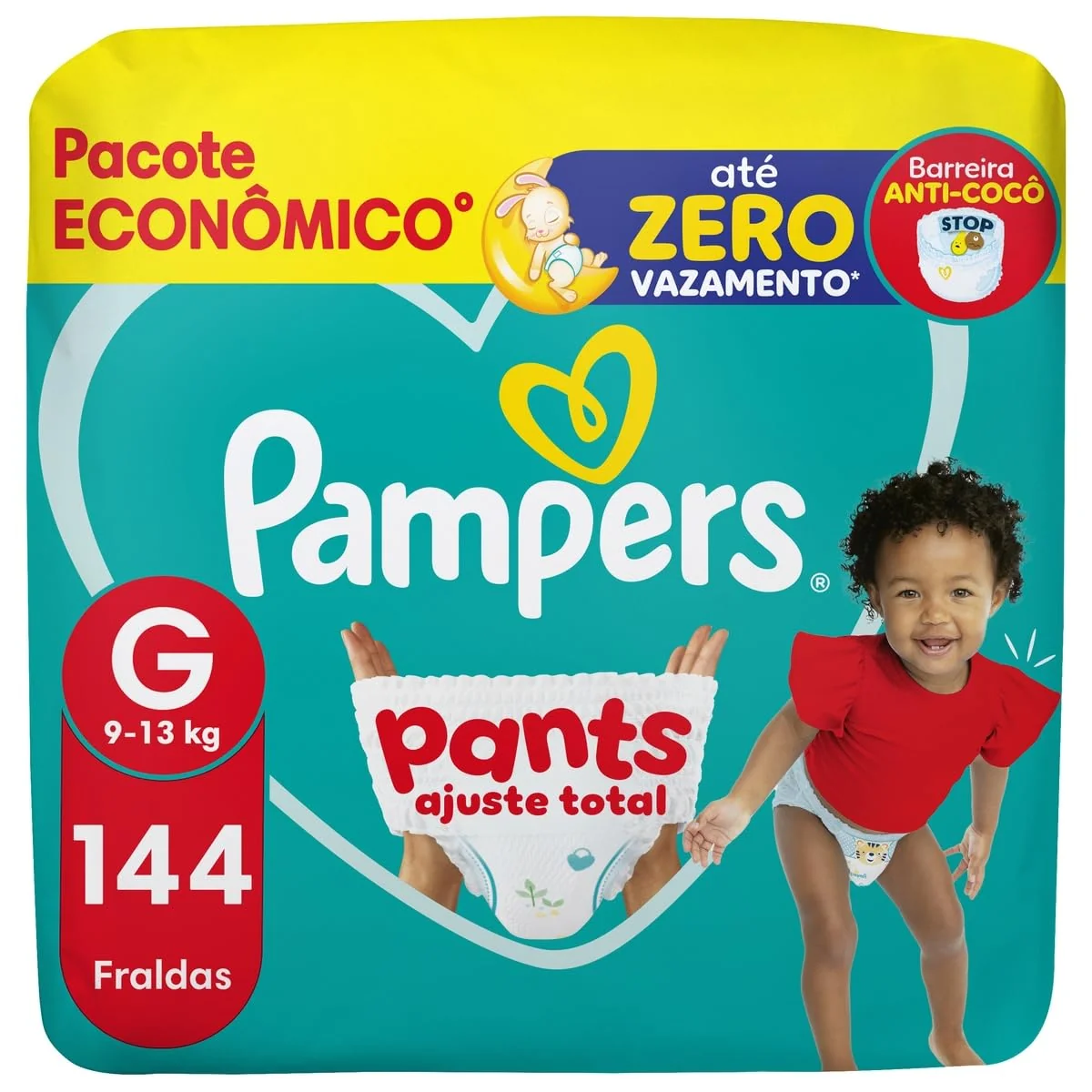 ✨Fralda Pampers Pants Ajuste Total Tamanho G, 144 Unidades✨️