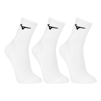 ✨Kit Meias Cano Médio Mizuno Basic 3 Pares✨️