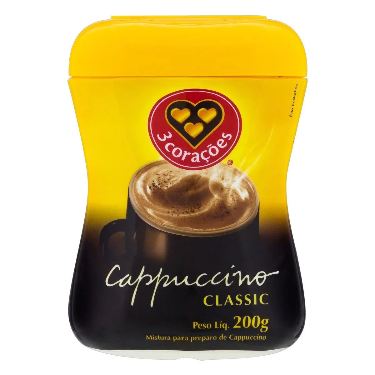 3 Corações Cappuccino 3Corações Classic - 200G