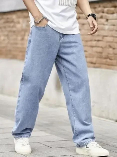 Calça Jeans Balão Baggy Larga
