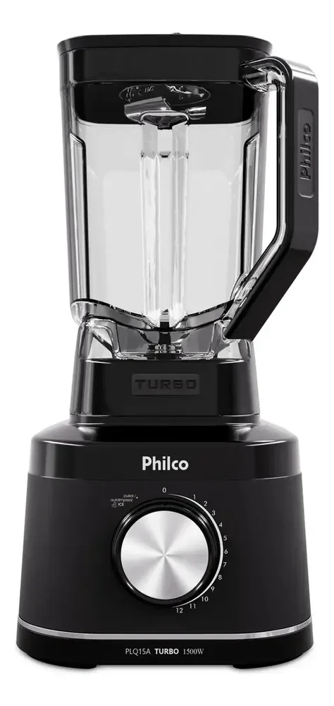 Liquidificador Philco 1500W 3,1L 12 Velocidades com 6 Lâminas PLQ15A 127V